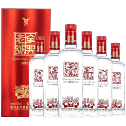 Quanxing Daqu 全興大曲 【買一箱送四箱】全興52度全興大曲純糧食釀造濃香型白酒高度 老號十二順500ml 整箱6瓶裝