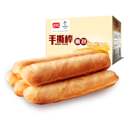 盼盼 手撕面包棒 营养早餐食品软面包点心休闲零食小吃 奶香味700g/箱