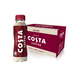 COSTA COFFEE 咖世家咖啡 醇正拿鐵 濃咖啡飲料 300mlx15瓶 整箱裝 可口可樂出品 新老包裝隨機(jī)發(fā)貨
