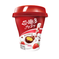 伊利JoyDay芯趣多低温酸奶 巧克力豆草莓风味酸牛奶 220g*3