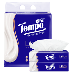 Tempo 得寶 lotion系列 保濕抽紙 4層*70抽*4包(195*160mm)