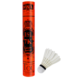 亚狮龙（RSL）羽毛球训练比赛稳定耐打RSL7K号77速鸭毛12只/桶