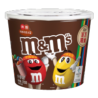 M&M'S畅享牛奶巧克力豆桶装270g mm豆儿童零食糖果春游办公室下午茶