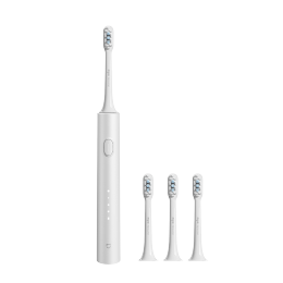 MIJIA 米家 小米電動(dòng)牙刷T302成人/學(xué)生 4種凈齒模式 150天續(xù)航 4支刷頭送禮物男/女 銀灰色