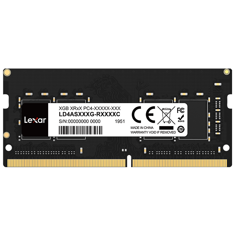 雷克沙（Lexar）DDR4 3200 16G 笔记本内存条 单条