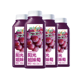 WEICHUAN 味全 每日C葡萄汁 300ml*4 100%果汁 冷藏果蔬汁飲料