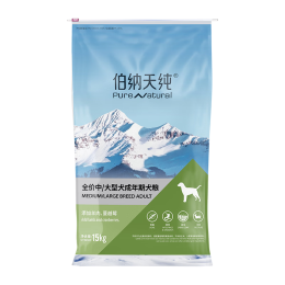 Pure&Natural 伯納天純 joy聯(lián)名系列 羊肉蔓越莓中大型犬成犬狗糧 15kg