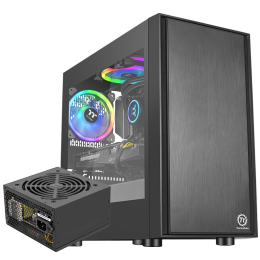 Thermaltake 曜越 啟航者 F1 M-ATX機(jī)箱 半側(cè)透 含電源 400W 黑色