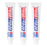 獅王（Lion）【胖東來同款】牙膏White white大白牙膏150g 成人牙膏 凈白固齒 150g*3三支裝