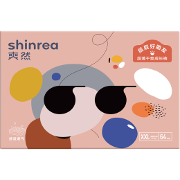 PLUS會(huì)員：shinrea 爽然 超薄干爽系列 嬰兒拉拉褲 XXL64片