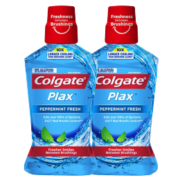 Colgate 高露潔 漱口水500ml*2去結(jié)石口臭去黃牙 99%殺菌進口涑嗽口液速簌成人