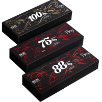 百诺黑巧克力可可脂纯黑苦巧克力130g情人节送女男友年货喜糖礼盒零食 88%可可 盒装 130g