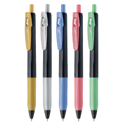ZEBRA 斑馬牌 寶石系列 JJ15-5C-SH 按動中性筆 0.5mm 5色套裝