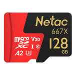 Netac 朗科 P500 超至尊 PRO Micro-SD存儲卡 128GB（V30、U3、A2）