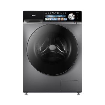 美的（Midea）滚筒洗衣机全自动 快净系列 V5S 洗烘一体机 智能投放 超薄机身 1.1洗净比 除菌 10公斤 MD100V5S