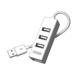 UNITEK 優(yōu)越者 Y-2140A-WH USB2.0 四口集線器 0.3m 白色