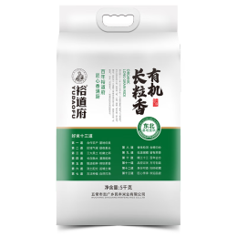 YUDAOFU 裕道府 有機(jī)長粒香 5KG 東北大米