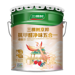 3Trees 三棵樹 SJC360 京粹抗甲醛凈味五合一乳膠墻面漆 18L