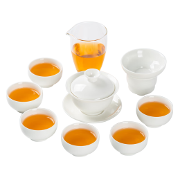 GOLD AND JADES 金鑲玉 云水謠白瓷茶具套組 茶具套裝