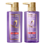 L'OREAL PARIS 巴黎歐萊雅 歐萊雅玻尿酸洗發(fā)水護(hù)發(fā)素控油蓬松清爽無(wú)硅油洗護(hù)套裝 洗440ml+護(hù)440ml