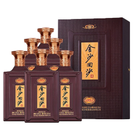 JINSHA 金沙 回沙 紀年酒1951 53%vol 醬香型白酒 500ml*6瓶 整箱裝