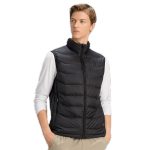 探拓（TECTOP）白鴨絨羽絨服馬甲男女情侶無袖立領保暖輕薄時尚運動戶外登山服 男寶藍 S