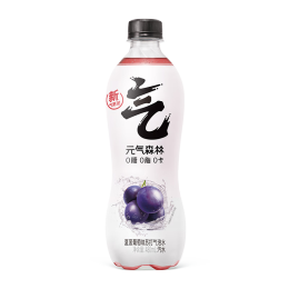 元气森林【肖战同款】0糖0脂0卡气泡水夏黑葡萄味480mL*15瓶无糖饮料整箱