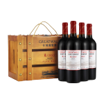 GREATWALL 長城葡萄酒 長城 耀世東方 特藏1988高級赤霞珠干紅葡萄酒 750ml*4瓶 木箱裝