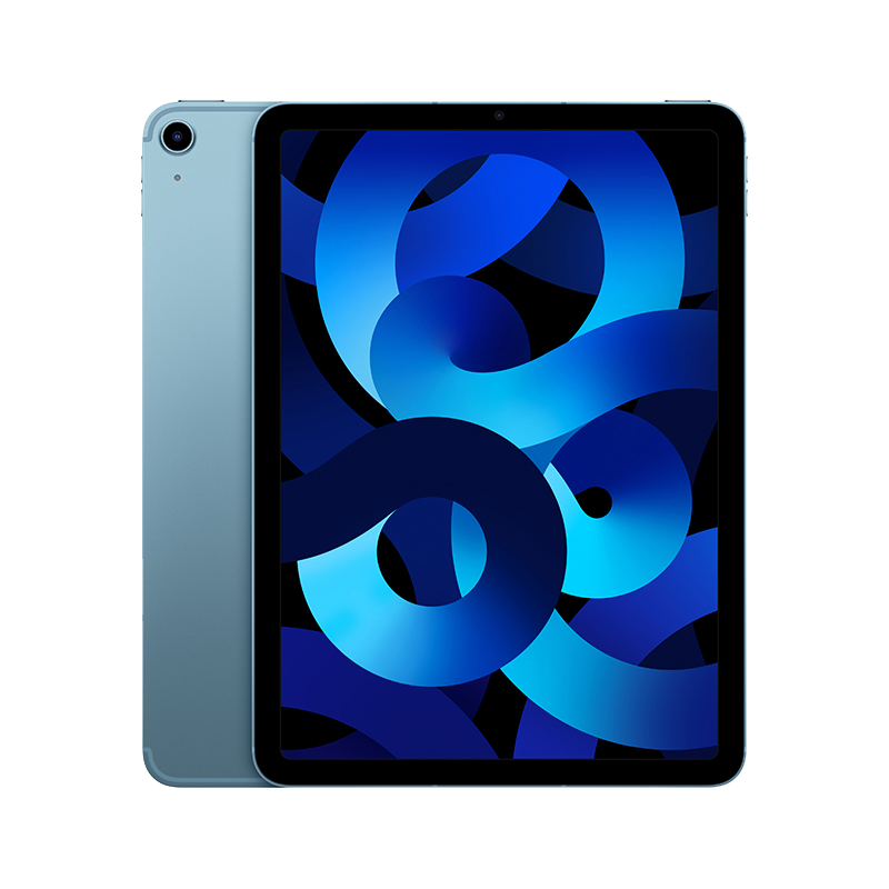 Apple iPad Air（第 5 代）10.9英寸平板電腦 2022年款（64G WLAN+Cellular版/M1芯片/學習辦公娛樂游戲/MM773CH/A）藍色