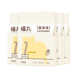 FUKUMARU 福丸 豆腐貓砂 2.5kg*4包 玉米味