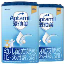 爱他美（Aptamil）【新国标】 幼儿配方奶粉(12–36月龄 3段)800g*2罐
