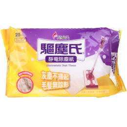 花仙子（Farcent） 静电除尘纸一次性干纸加厚拖布免手洗平板拖把替换吸尘纸25张/包