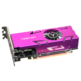 yeston 盈通 RX 550 4G 4HDMI GA 顯卡 4GB 粉色