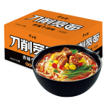 今麥郎 方便面桶面泡面非油炸方便面刀削寬面香辣牛肉整箱裝126g*12入