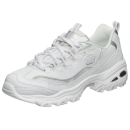 SKECHERS 斯凱奇 經(jīng)典休閑鞋 女子運動鞋 時尚老爹鞋 熊貓鞋 66666200/WHT 白色37碼 US7碼