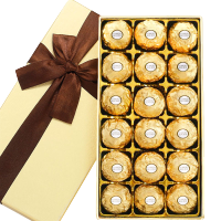 费列罗（FERRERO）巧克力礼盒520情人节礼物送女友老婆男友实用儿童节护士生日礼物 18粒费列罗 礼盒装 225g