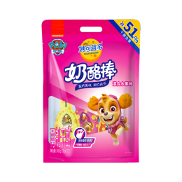 妙可蓝多汪汪队儿童奶酪棒500g水果味≥51%干酪高钙0防腐剂健康营养零食
