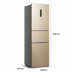 海信(Hisense)220升 三門冰箱 風(fēng)冷無(wú)霜 凈味除菌 分區(qū)不串味 植萃抗菌 小型 BCD-220WYK1DQ