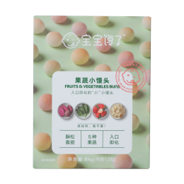 宝宝馋了_宝宝彩虹小馒头彩蔬奶豆 儿童零食溶溶豆儿童奶豆易吞咽 84g