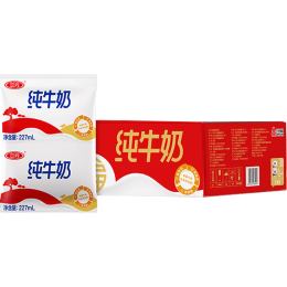 SANYUAN 三元 小福純牛奶227ml*16包/箱 無菌枕 便攜營養(yǎng)早餐伴侶年