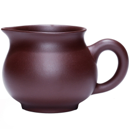[祁地]宜興紫砂壺配件功夫茶杯原礦紫泥茶具手工大號(hào)公道杯奶杯子