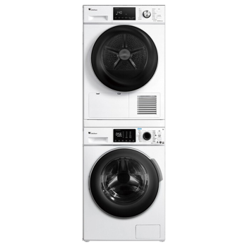 小天鹅(LittleSwan)洗烘套装 水魔方10公斤洗衣机全自动滚筒烘干机套装组合白色 以旧换新 VTH35+VT86 水魔方护形护色 银离子除菌