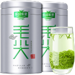 樂品樂茶 特級毛尖茶葉綠茶春尖2023新茶 明前春茶嫩芽茶葉禮盒裝250g