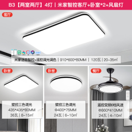 NVC Lighting 雷士照明 超薄極簡兩室兩廳 4燈