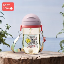 babycare 儿童PPSU学饮杯 360ml 维拉紫款