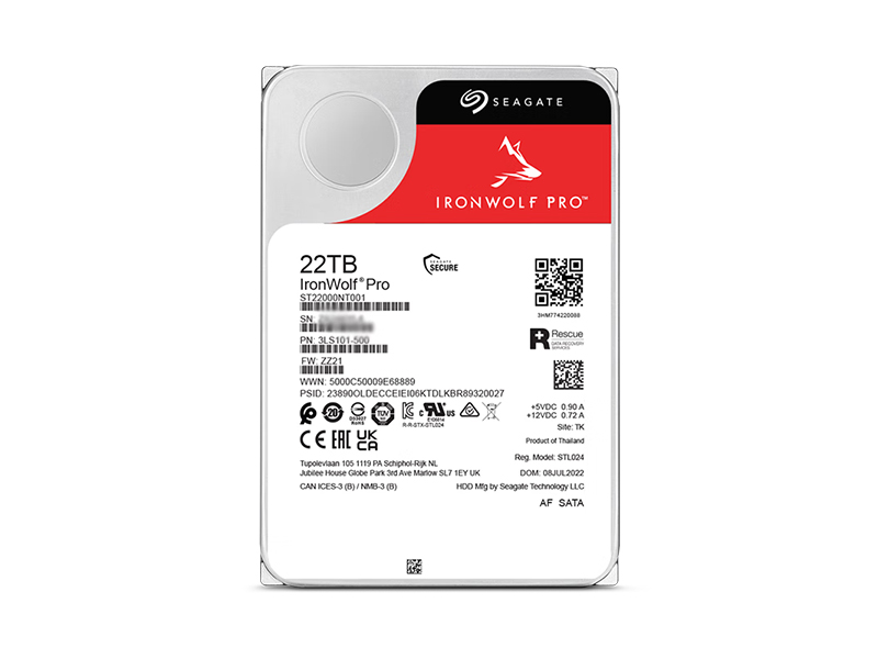 ϣݿPRO 22TB 7200ת 512MB SATA Ӳ(ST22000NT001)ͼ