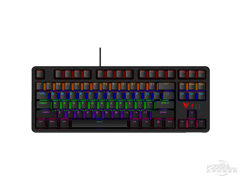 雷柏V500PRO-87背光游戏机械键盘2024版 主图