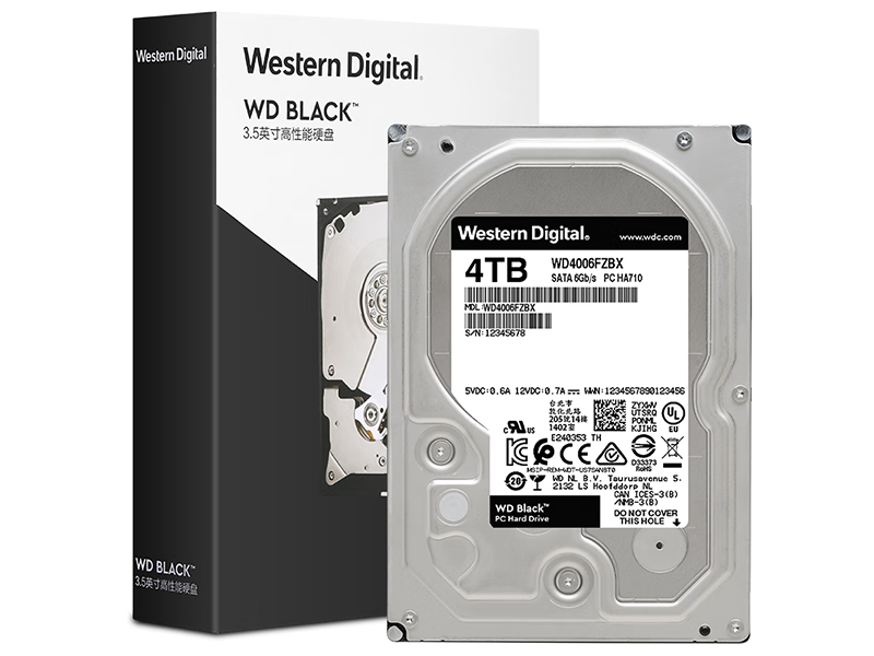 ݺ 4TB 7200ת 256M SATA Ӳ(WD4006FZBX)ͼ