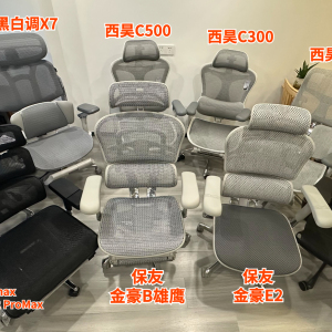 花3.2W多买了8把工学椅，包含赫曼米勒、保友、Ergomax、西昊等主流大牌，真人兽对比，实测解析，心子带你看到底该选哪款工学椅