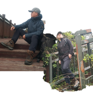 黑冰金标P棉服搭配开衫抗静电抓绒衣，秋冬雨雪啥也不怕